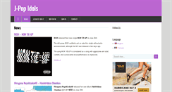 Desktop Screenshot of jpop-idols.com